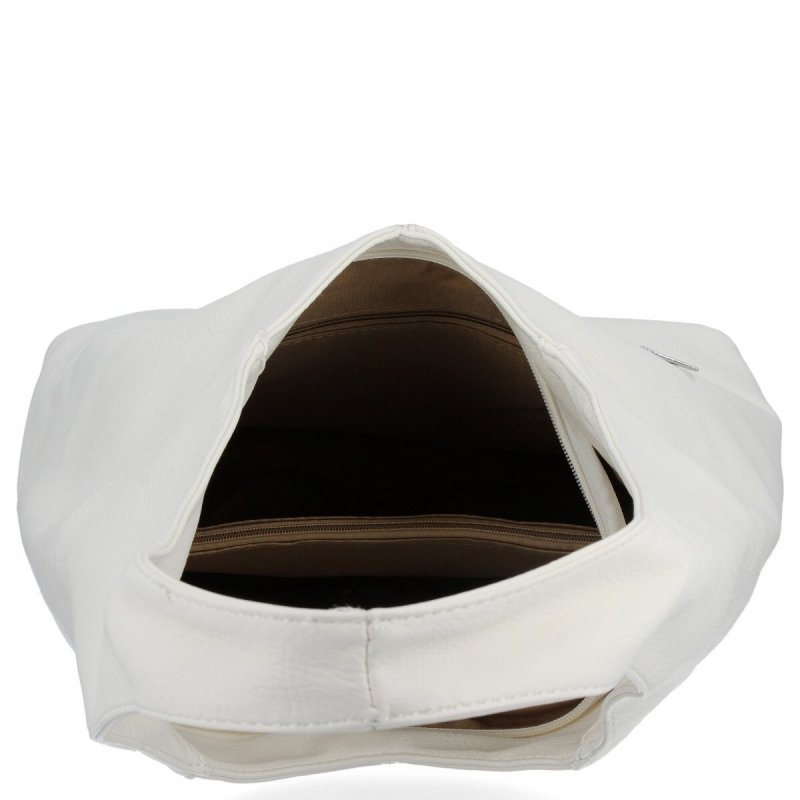 Uniwersalna Torebka Damska Shopper Bag firmy Hernan Biała
