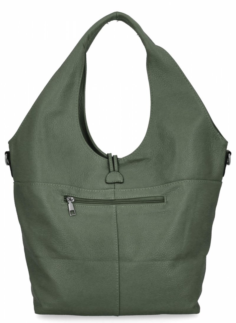 Torebka Damska Na Co Dzień Shopper Bag firmy Hernan Jasno Zielona