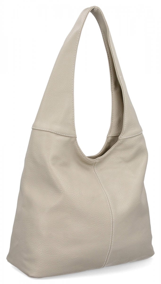 Uniwersalna Torebka Damska Shopper Bag firmy Hernan Beżowa