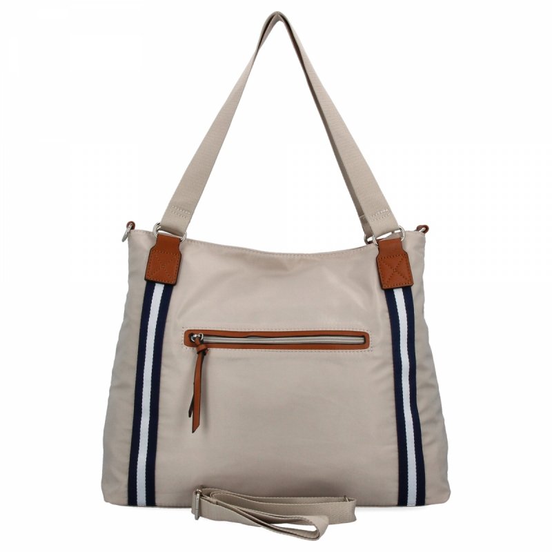 Torebka Damska typu Shopper Bag firmy Hernan Beżowa