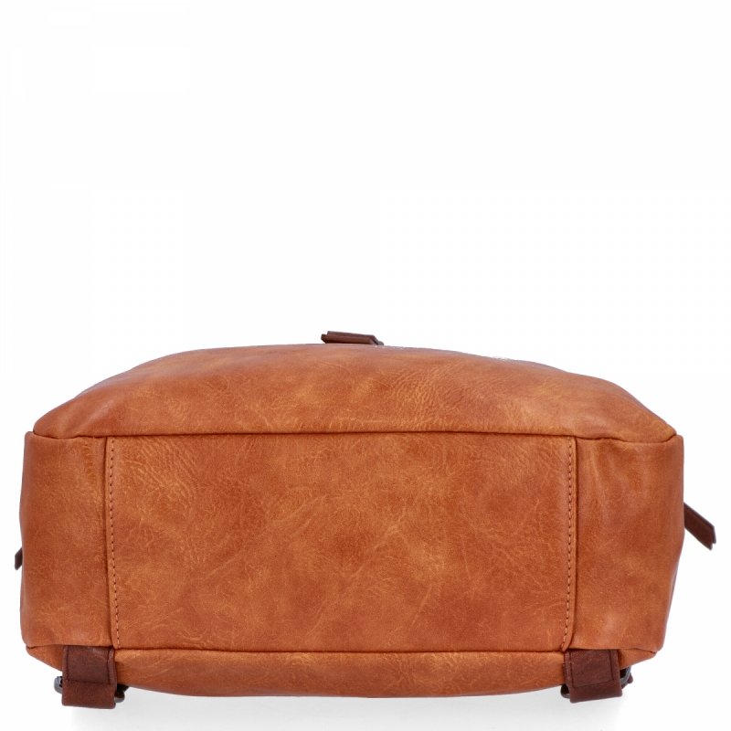 Duży Plecak Damski w Stylu Vintage firmy Herisson Jasno Rudy