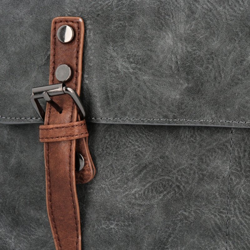 Modny Plecak Damski Vintage firmy Herisson Szary