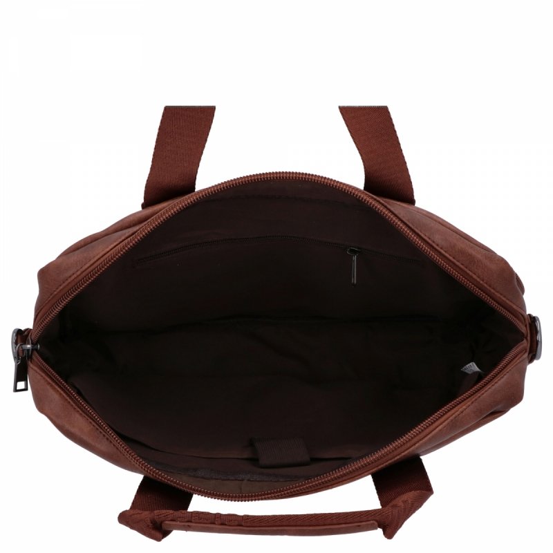 Torebka Aktówka Damska A4 firmy Herisson Ciemno Brązowa