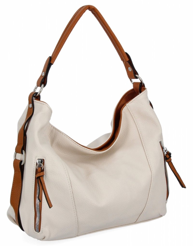 Miejska Torebka Damska firmy Hernan HB0187 Beżowa/Ruda