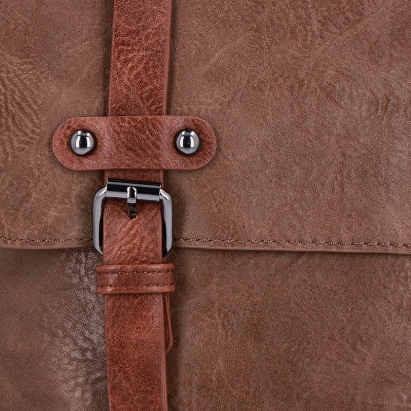 Stylowy Plecak Damski XL Vintage firmy Herisson Ziemisty