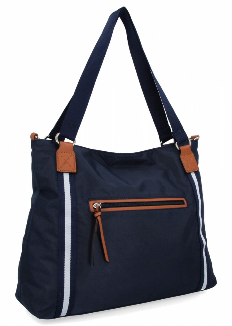 Torebka Damska typu Shopper Bag firmy Hernan Granatowa