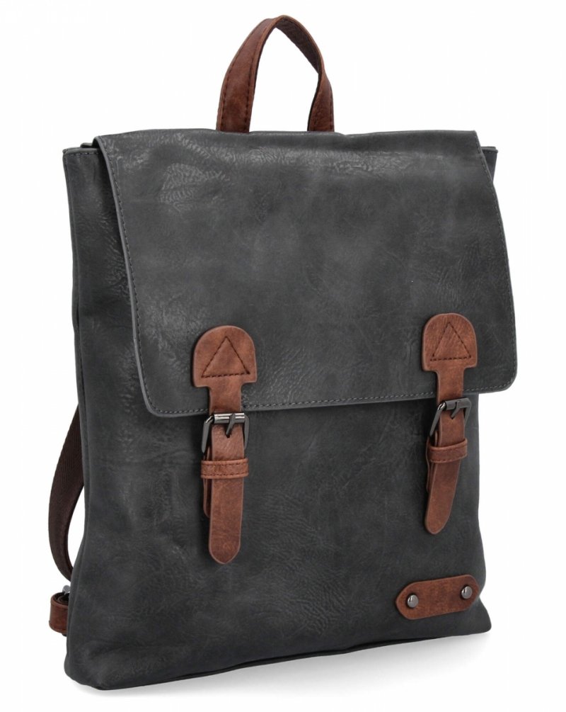 Plecak Damski w Stylu Vintage firmy Herisson  Szary