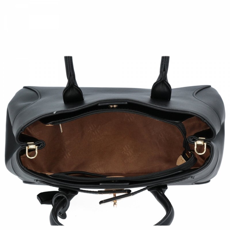 Elegancka Torebka Damska Kuferek firmy Herisson Czarna