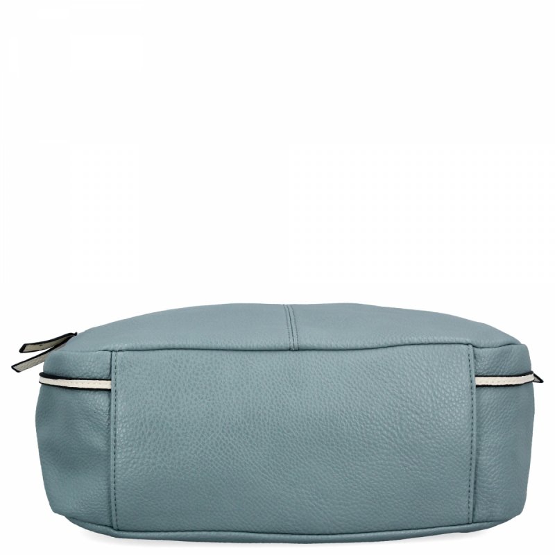 Torebka Damska Na Ramię XL firmy Hernan Błękitna/Beżowa