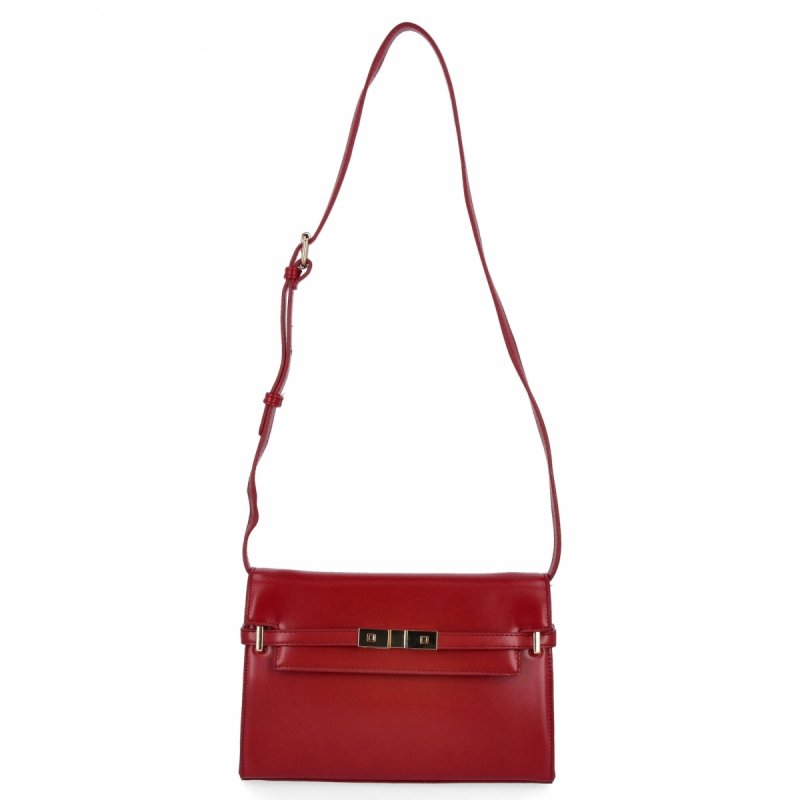 Elegancka Torebka Damska Listonoszka firmy Herisson Czerwona