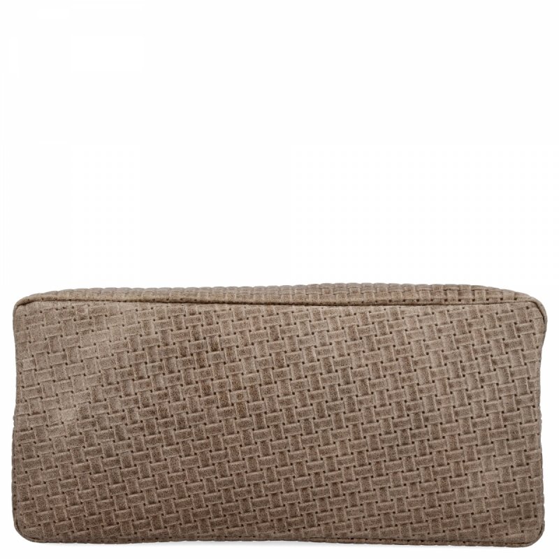 Stylowa Torebka Skórzana Shopper Bag Ziemista