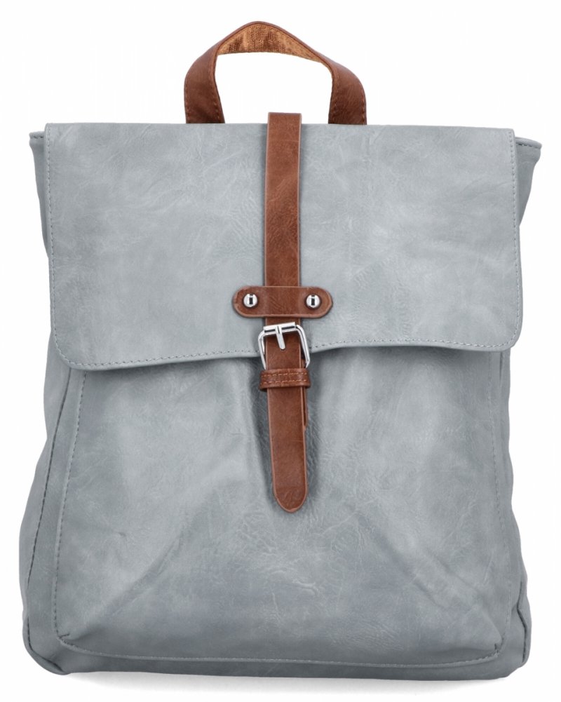 Plecak Damski w Stylu Vintage firmy Herisson Jasno Szary