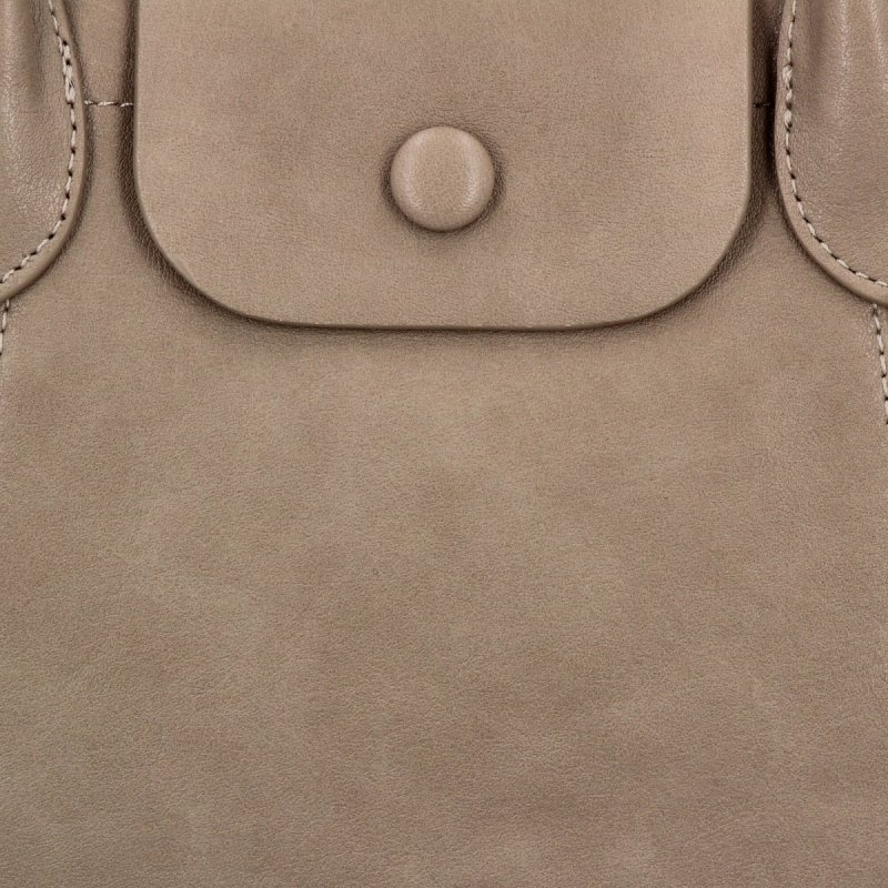 Klasyczna Torebka Damska firmy Herisson Ciemno Beżowa