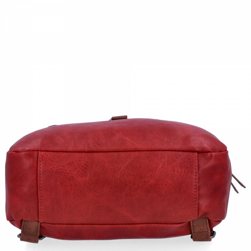 Duży Plecak Damski w Stylu Vintage firmy Herisson Bordowy