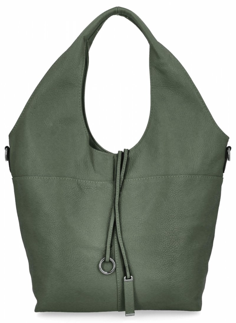 Torebka Damska Na Co Dzień Shopper Bag firmy Hernan Jasno Zielona