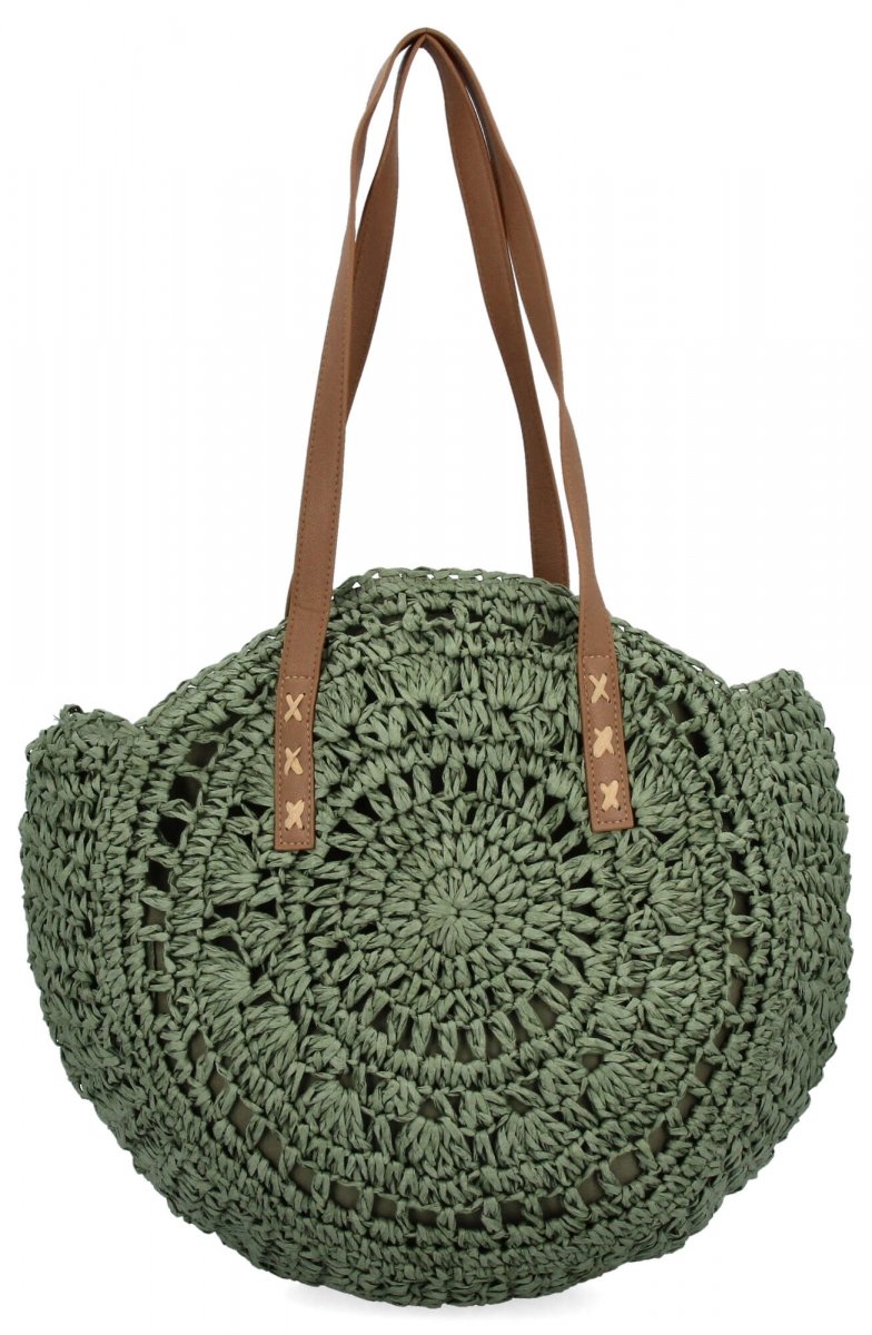 Torebka Damska Ratanowa firmy Herisson Jasno Zielona