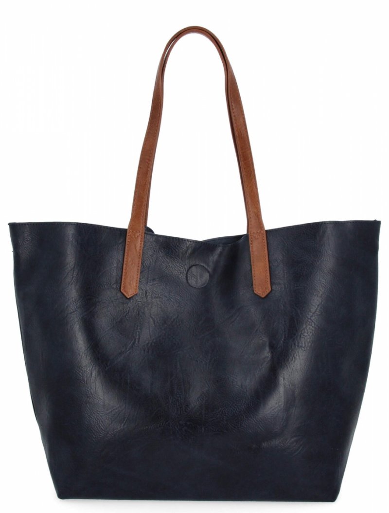 Torebka Damska Shopper Bag XXL firmy Herisson Granatowa