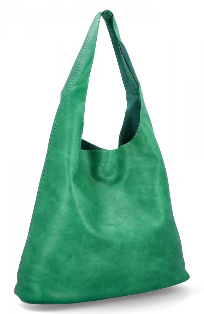 Duża Torebka Damska XL Shopper Bag z Kosmetyczką firmy Herisson Zielona