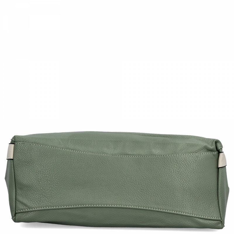 Torebka Damska Shopper Bag XL firmy Hernan HB0337 Jasno Zielona/Beżowa