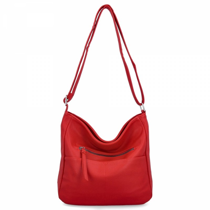 Miejska Torebka Damska Listonoszka firmy Herisson  Czerwona