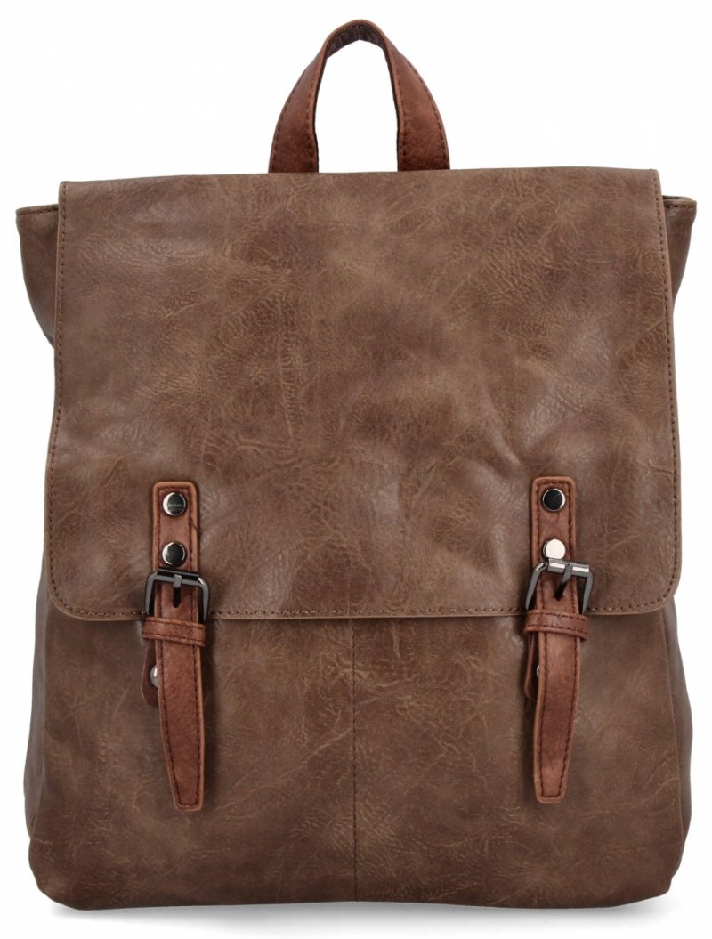 Modny Plecak Damski Vintage firmy Herisson Ziemisty