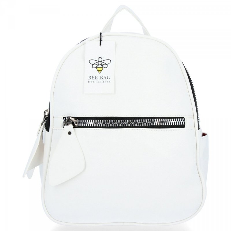 BEE BAG Plecak Damski Lara Biały