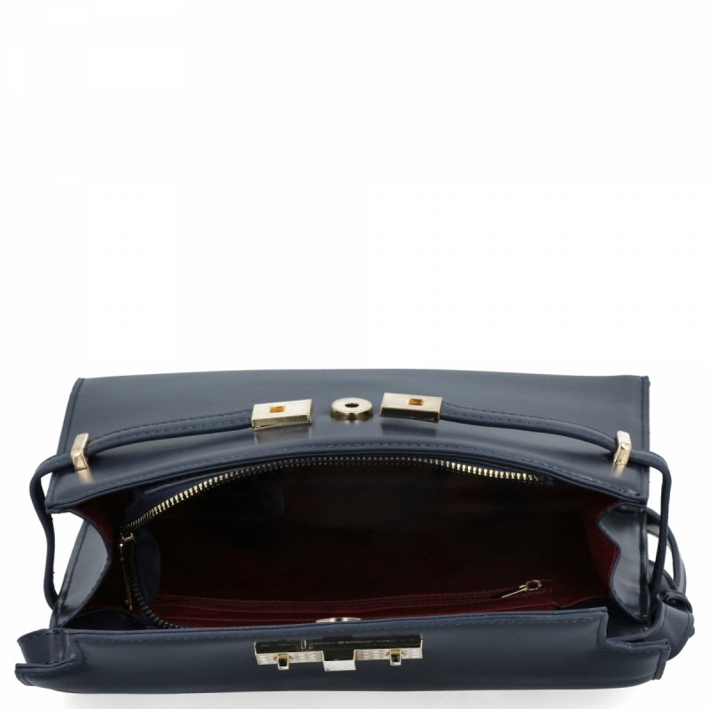 Elegancka Torebka Damska Listonoszka firmy Herisson Granatowa