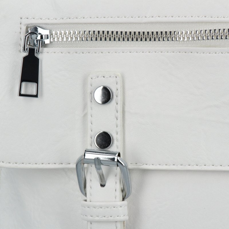 Plecak Damski w Stylu Vintage XL firmy Herisson Biały