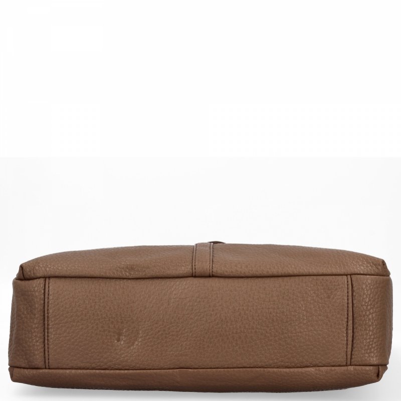 Torebka Damska typu Shopper Bag firmy Herisson Ciemno Beżowa