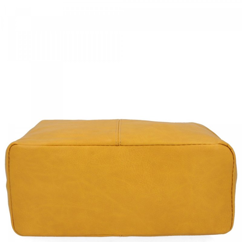 Uniwersalna Torebka Damska Shopper Bag firmy Hernan Żółta