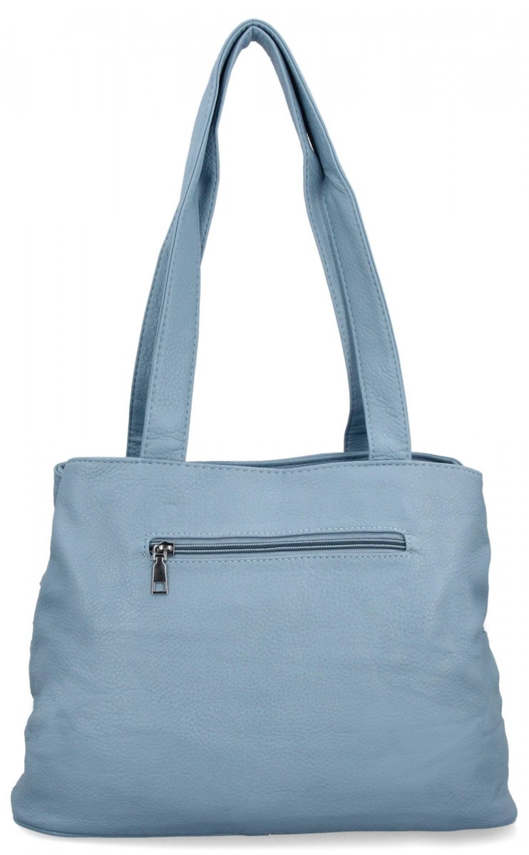 Torebka Damska typu Shopper Bag firmy Hernan Błękitna