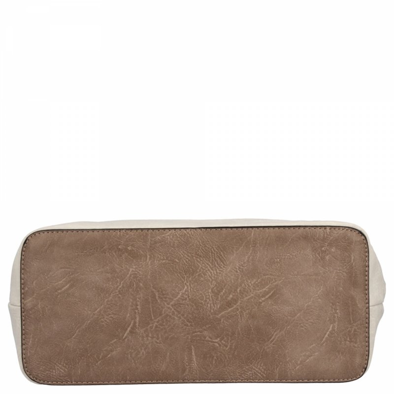 Uniwersalna Torebka Damska Shopper Bag XL firmy Hernan Beżowa/Ziemista