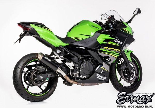 Sportowy wydech SHARK SRC4 BLACK slip-on końcówka Kawasaki Z300 / Ninja 300 2013 - 2016