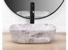 REA - Umywalka nablatowa BELINDA MINI stone matt