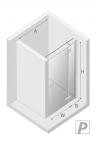 NEW TRENDY Drzwi wnękowe Reflexa 80x200 EXK-5057/EXK-5058