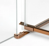 NEW TRENDY Kabina prysznicowa 90x80x200 Avexa Copper Brushed, podwójne drzwi EXK-3670
