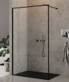 NEW TRENDY - Ścianka walk-in czarna NEW MODUS BLACK Rozmiary 70-120 cm