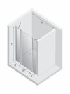 NEW TRENDY Drzwi wnękowe NEW SOLEO LIGHT GOLD PLUS 1D U 120x195 czyste 6mm Active Shield 2.0 D-0958A
