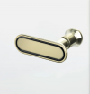 NEW TRENDY Drzwi wnękowe New Soleo Light Gold, pojedyncze, składane 70x195 prawe D-0461A
