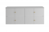 MEGSTYL Szafka pod Umywalkę z Blatem 4S 120cm Biały Mat Zestaw-6 XILO-0000-0132