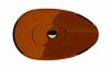 BESCO Umywalka nablatowa Neya Earth Rust + syfon chrom #UMN-60-ERC