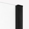 NEW TRENDY Kabina prysznicowa drzwi podwójne przesuwne PRIME BLACK 110x80 D-0318A/D-0313A