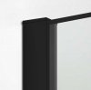 NEW TRENDY - Ścianka walk-in czarna NEW MODUS BLACK Rozmiary 70-120 cm