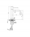 LAVITA Bateria umywalkowa Orion Matt Black
