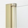 NEW TRENDY Drzwi wnękowe NEW SOLEO LIGHT GOLD PLUS 1D U 110x195 czyste 6mm Active Shield 2.0  wsp. prostopadły D-0941A-WP