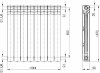 ARMATURA KRAKÓW KFA grzejnik aluminiowy G600F 8-elementowy 772-080-44