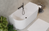 BESCO Wanna przyścienna Leya 170x78 + syfon chrom #WAS-170-L