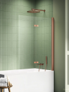 NEW TRENDY Parawan nawannowy New Soleo Copper Brushed 100x140, dwuelementowy P-0123/P-0124