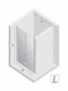 NEW TRENDY Drzwi wnękowe New Soleo Gold Brushed, pojedyncze, składane 120x195 D-0757A/D-0758A
