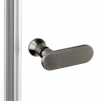 NEW TRENDY Kabina prysznicowa 70x100 New Soleo Gunmetal Brushed, Drzwi składane, podwójne K-2244